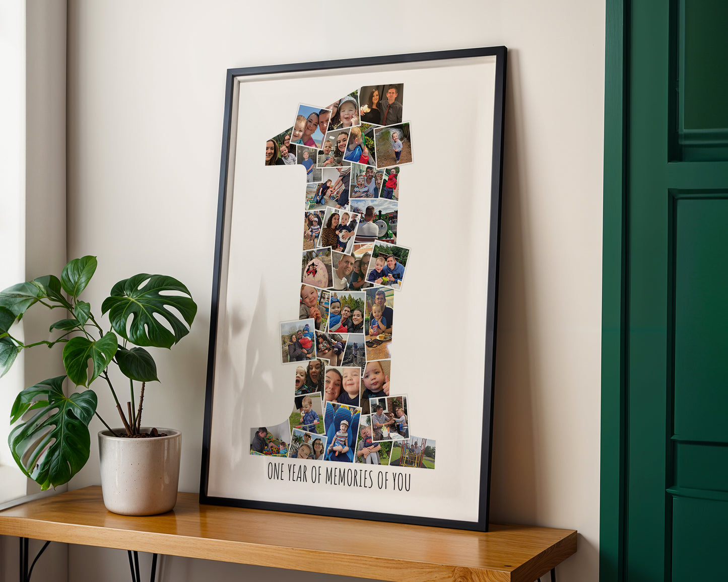 Personalised Photo Collage Picture Display First Birthday Memory Print Custom Design Special Occasion Milestone Gift Wedding Anniversary