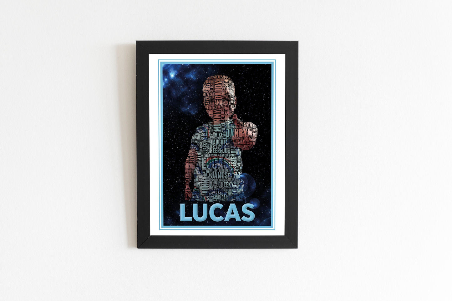 Personalised digital print, Wordart style, Photo Digital Print, Framed Home Decor, Custom image.