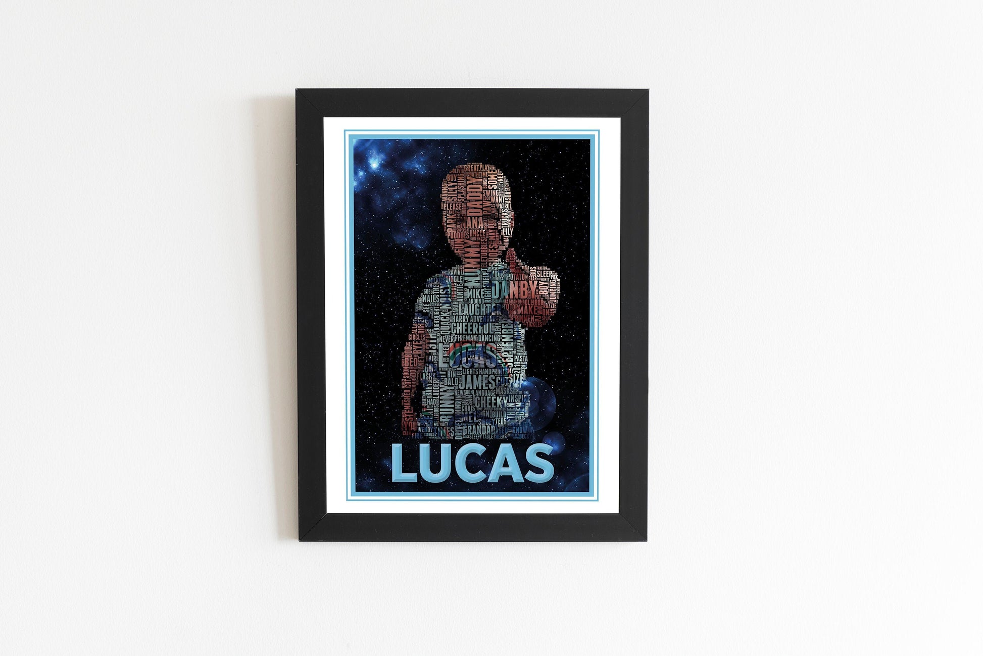 Personalised digital print, Wordart style, Photo Digital Print, Framed Home Decor, Custom image.