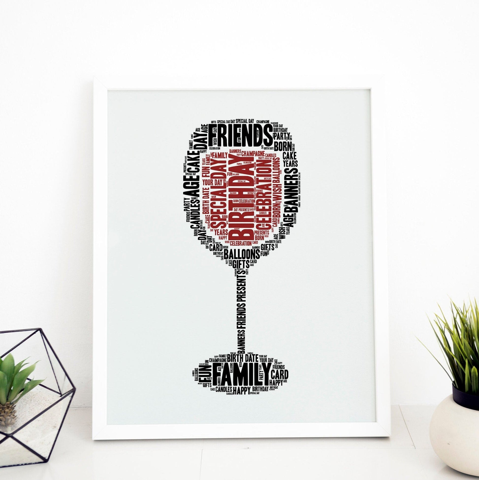 Personalised Wordart, Framed Digital Print, Custom Wall Decor, Choose your Design, Typography Art