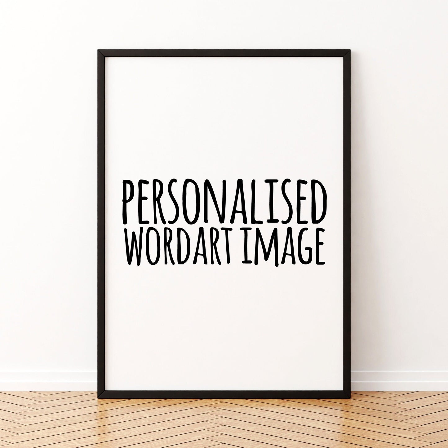 Personalised Wordart, Framed Digital Print, Custom Wall Decor, Choose your Design, Typography Art