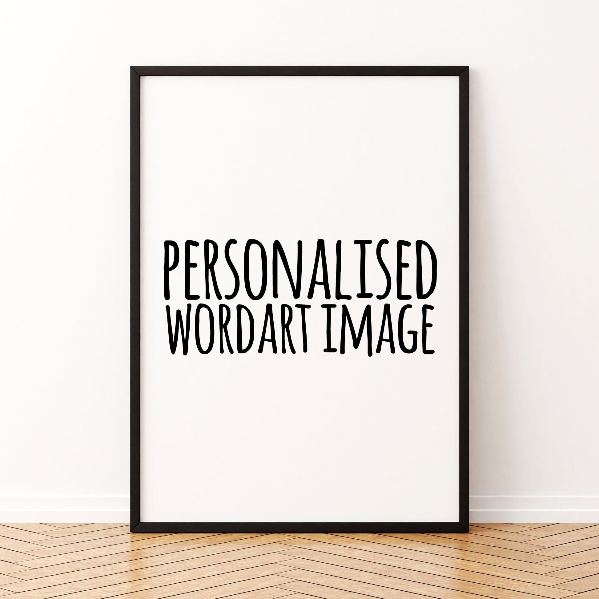 Personalised Wordart, Framed Digital Print, Custom Wall Decor, Choose your Design, Typography Art