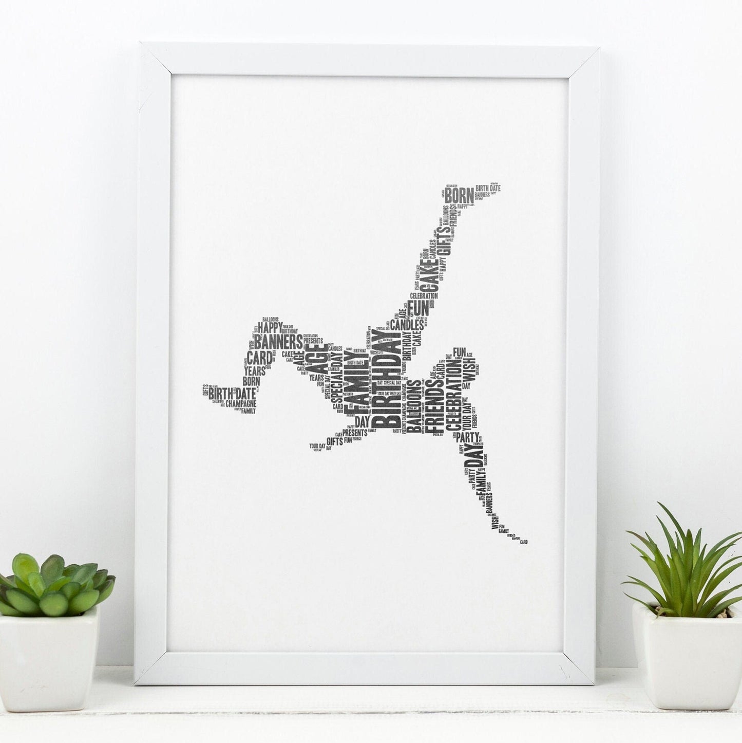 Personalised Wordart, Framed Digital Print, Custom Wall Decor, Choose your Design, Typography Art