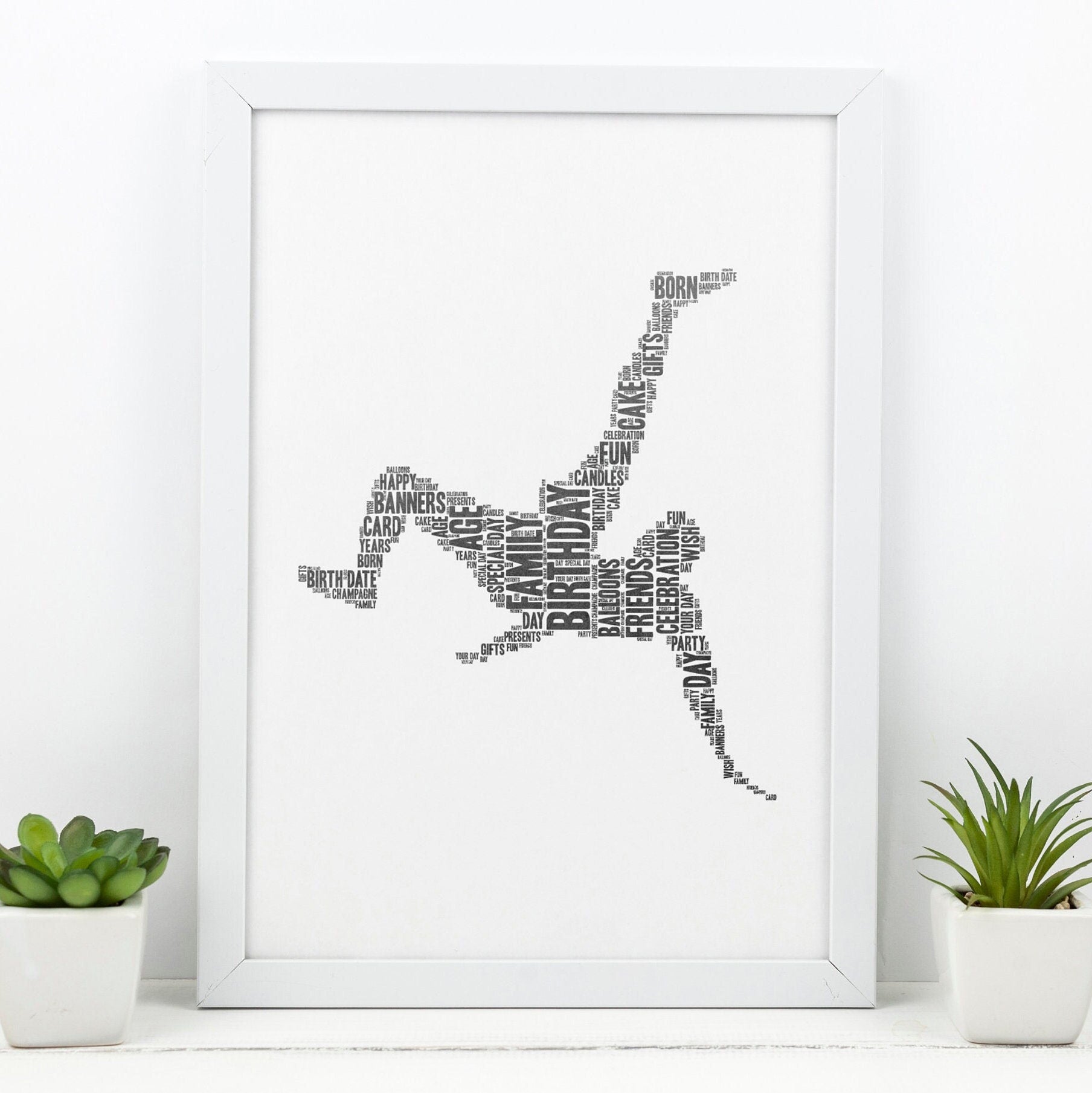 Personalised Wordart, Framed Digital Print, Custom Wall Decor, Choose your Design, Typography Art