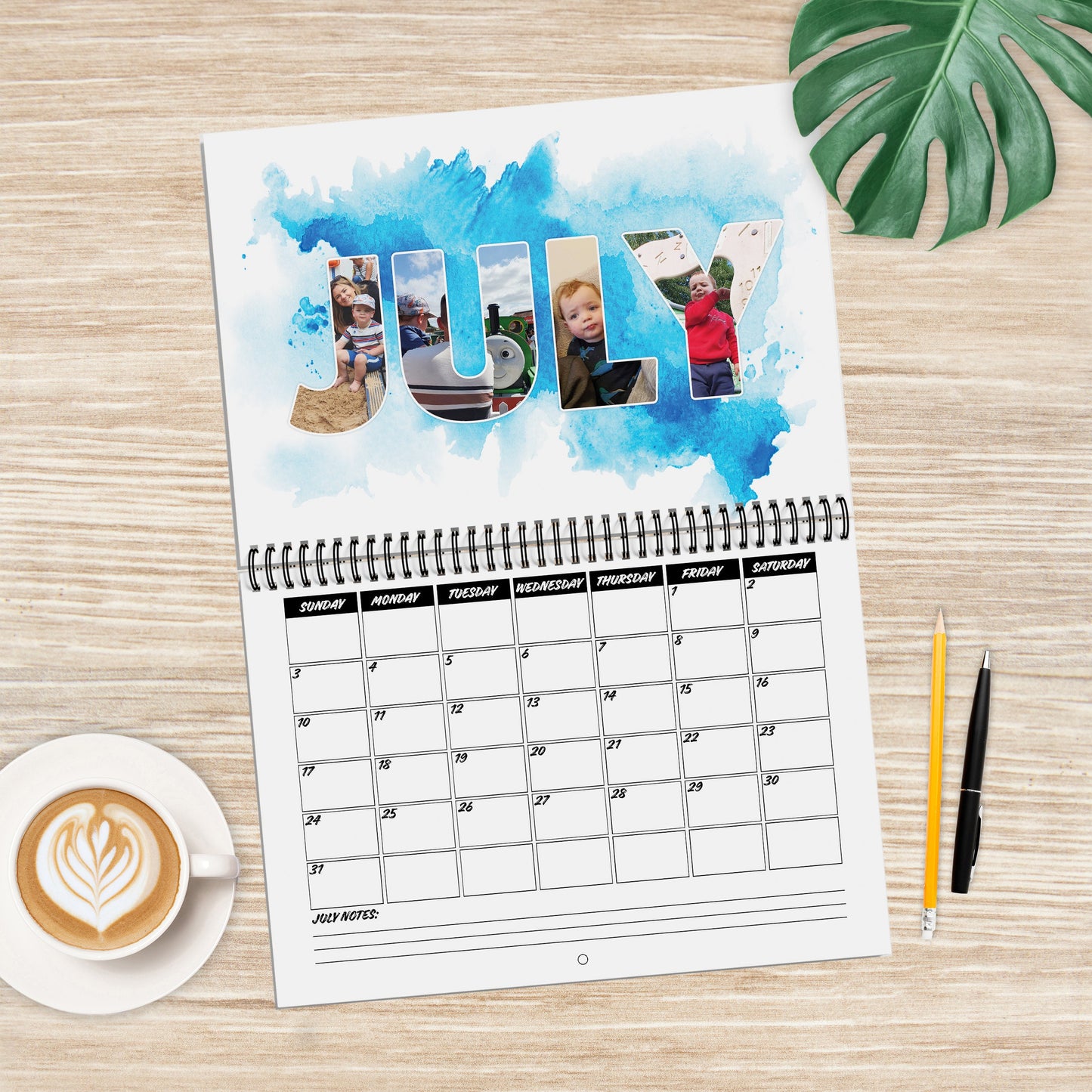 Personalised Photo Calendar 2022, Create a Calendar with Your Photos, Image Word Art Calendar, A4 Photo Calendar 2022, Christmas Gift Ideas