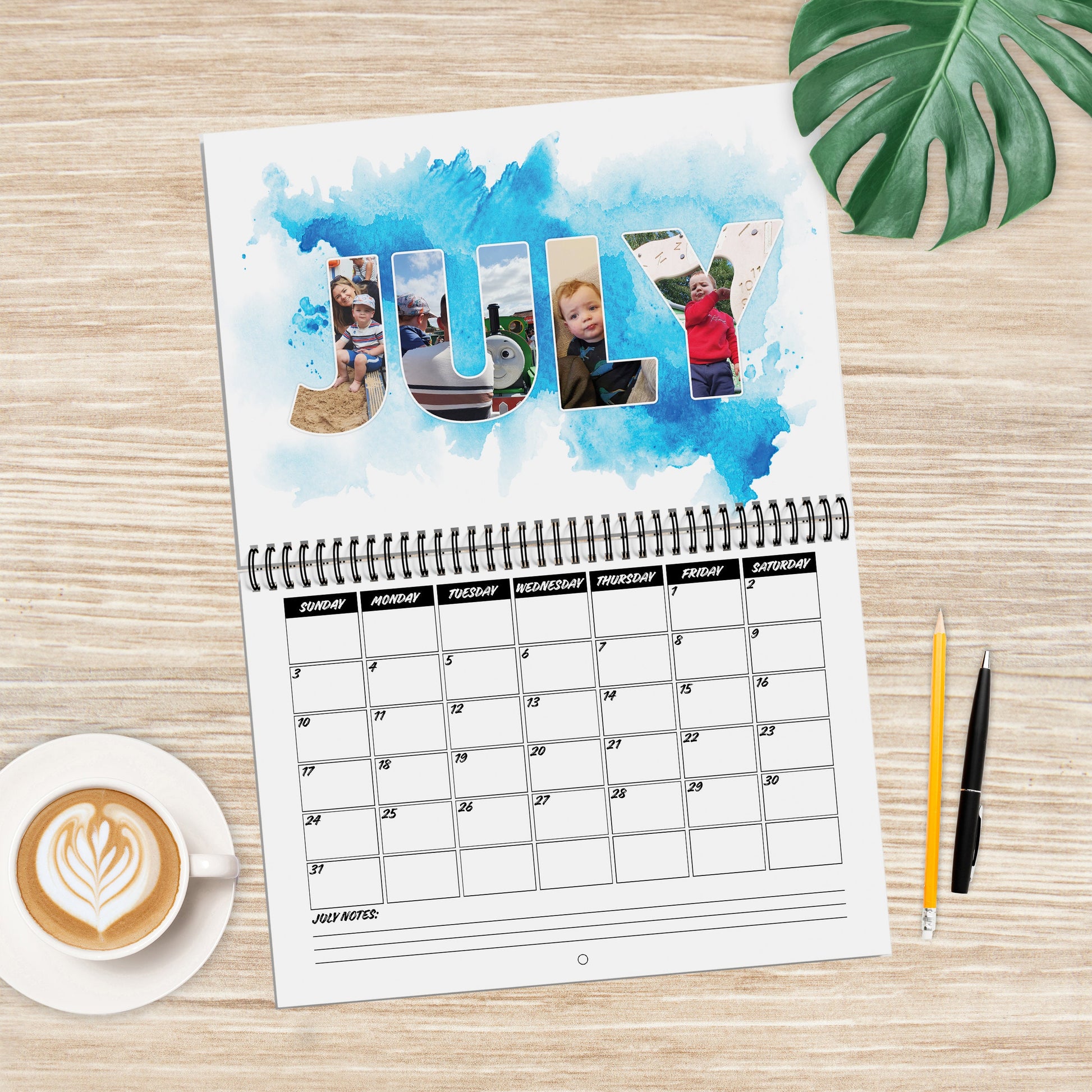 Personalised Photo Calendar 2022, Create a Calendar with Your Photos, Image Word Art Calendar, A4 Photo Calendar 2022, Christmas Gift Ideas
