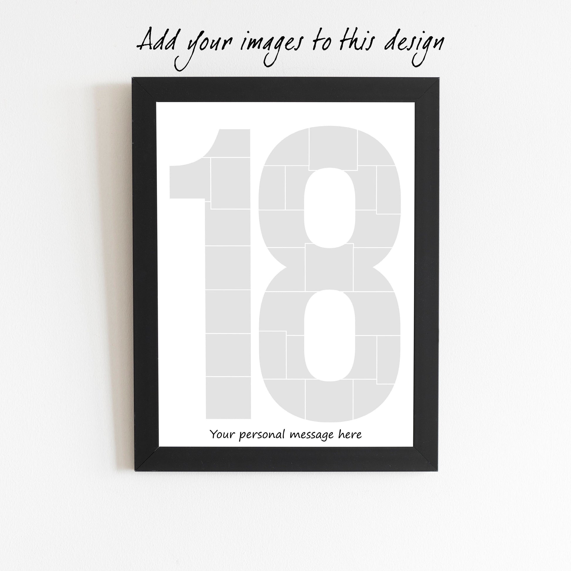 Personalised 30th Birthday Print, Photo Collage, Custom 30th Collage, Birthday Photo Print, Framed 30th Print, 30th Birthday Gift idea