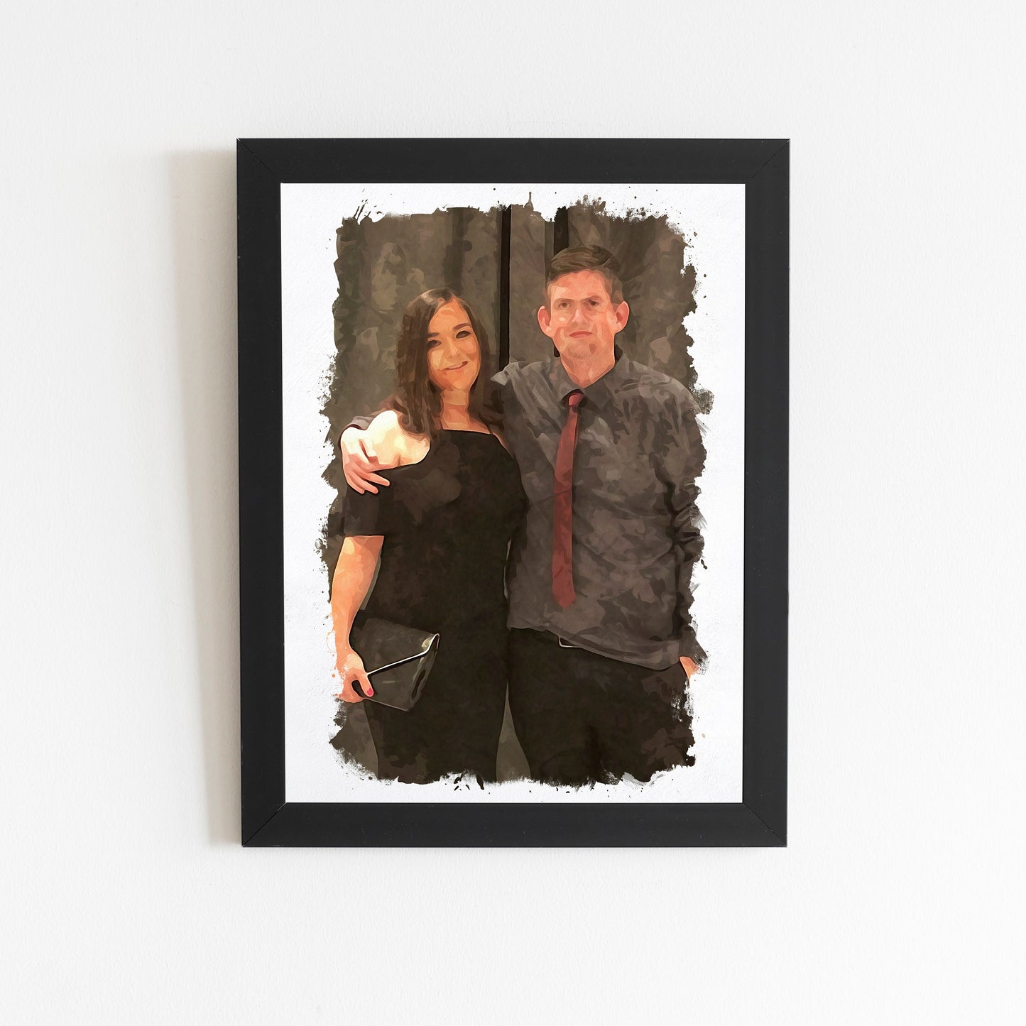 Personalised Watercolour Art, Digital Family Photo Portrait, Pet Portrait, Watercolour Landscape, Personalised Gift, Image from Photo