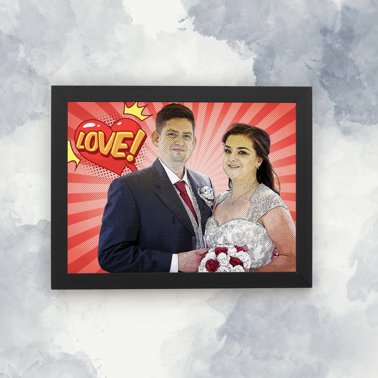 Custom Comic Portrait, Cartoon Portrait, Personalised Gift, Comic Art from Photo, Cartoon Print, Wedding Gift, Gifts for Kids, Mums & Dads