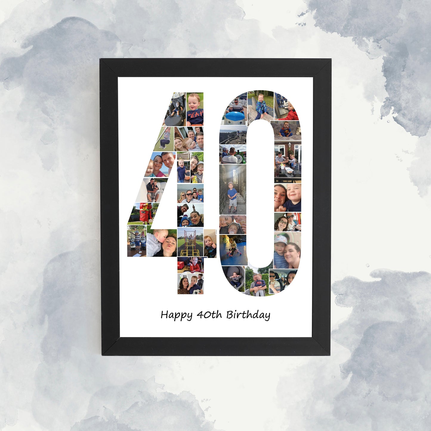 Personalised 18th Birthday Print, Eighteenth Birthday Photo Collage, Family Print, Framed Gift Idea, Birthday gift idea, Picture Montage