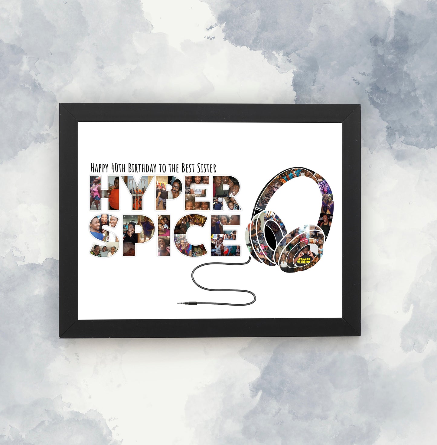 Personalised Photo Collage, Custom Silhouette Photo Collage, Unique Shaped Image Collage, Photo Collage Designed for You, Gift Ideas