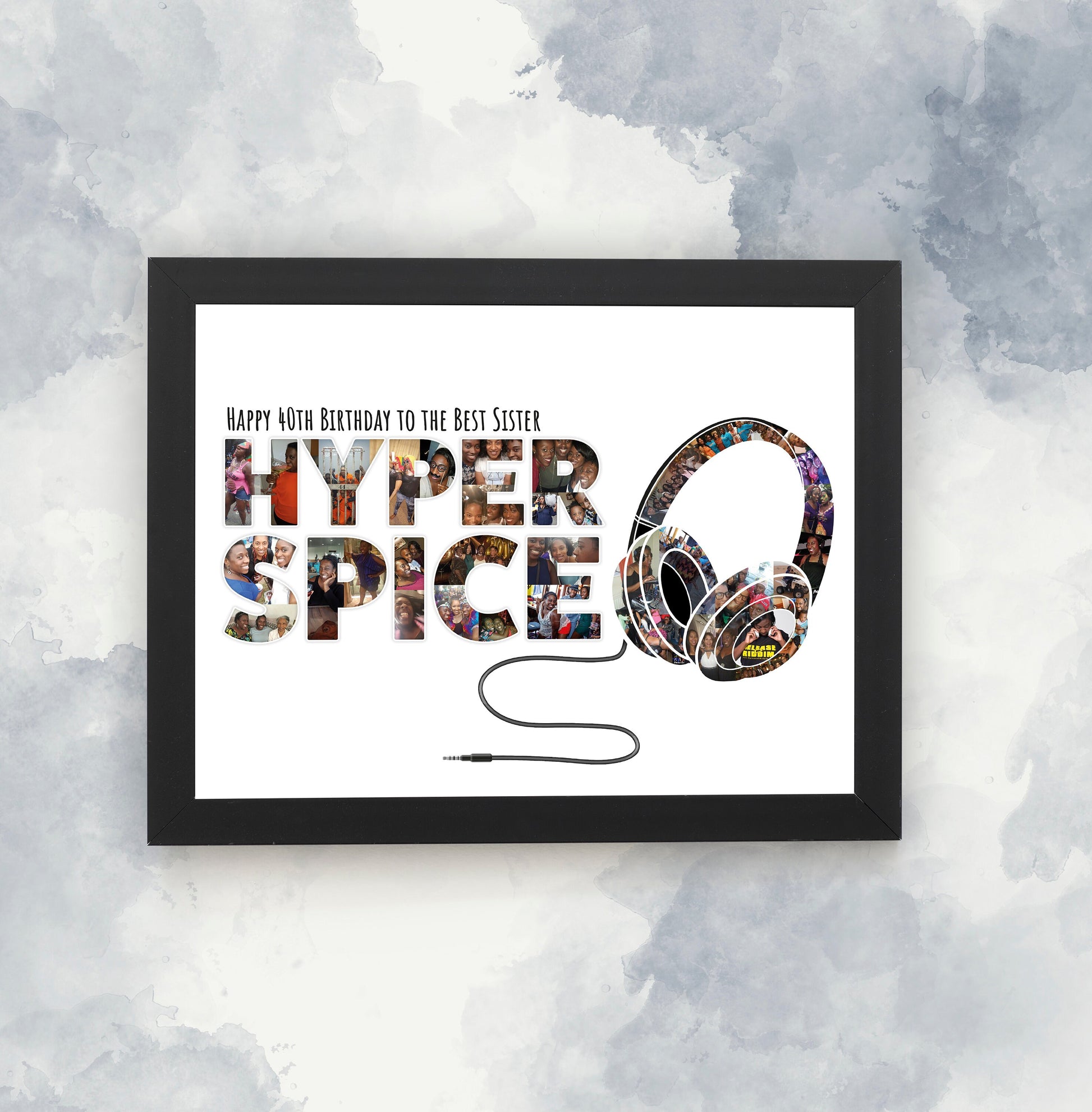 Personalised Photo Collage, Custom Silhouette Photo Collage, Unique Shaped Image Collage, Photo Collage Designed for You, Gift Ideas