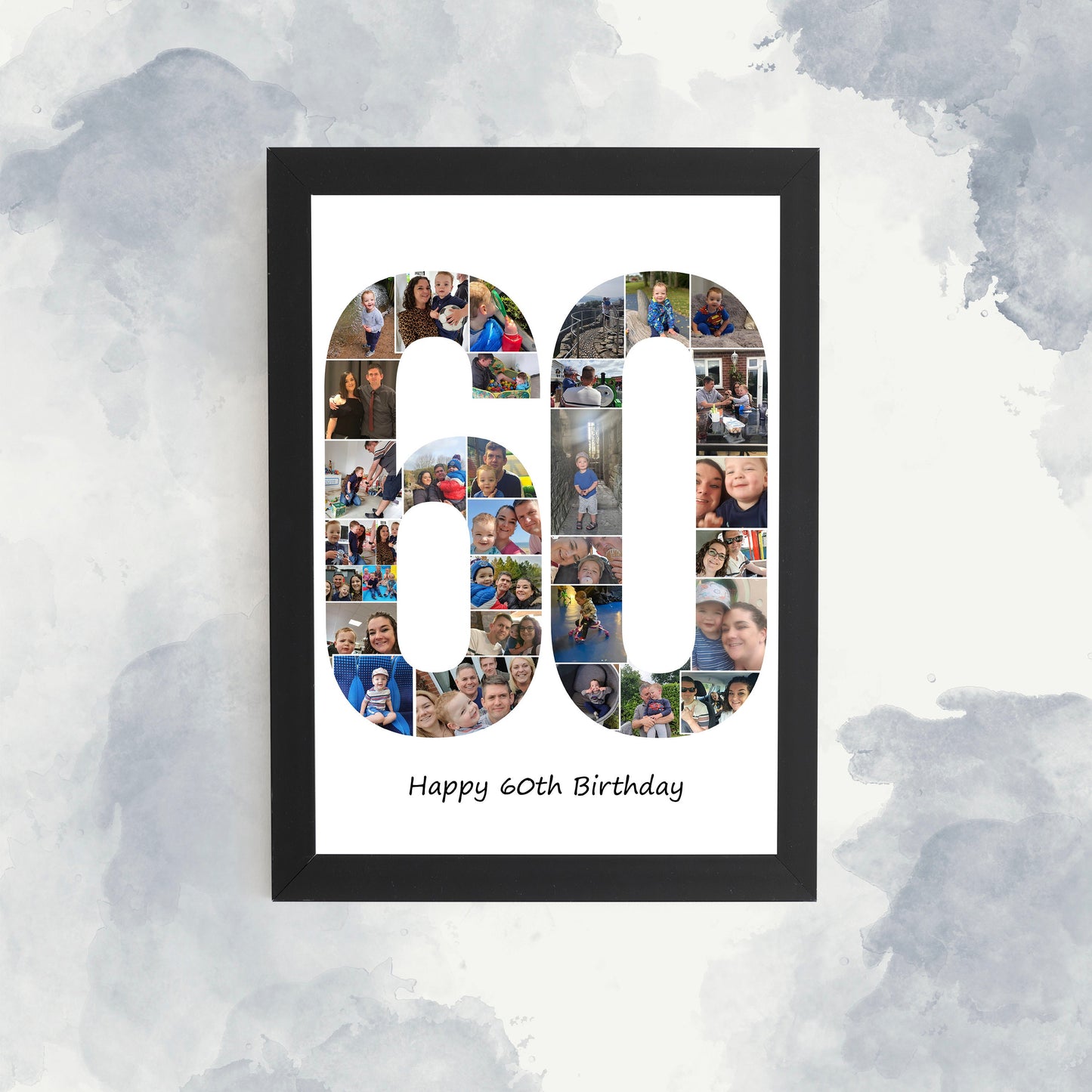 Personalised 18th Birthday Print, Eighteenth Birthday Photo Collage, Family Print, Framed Gift Idea, Birthday gift idea, Picture Montage