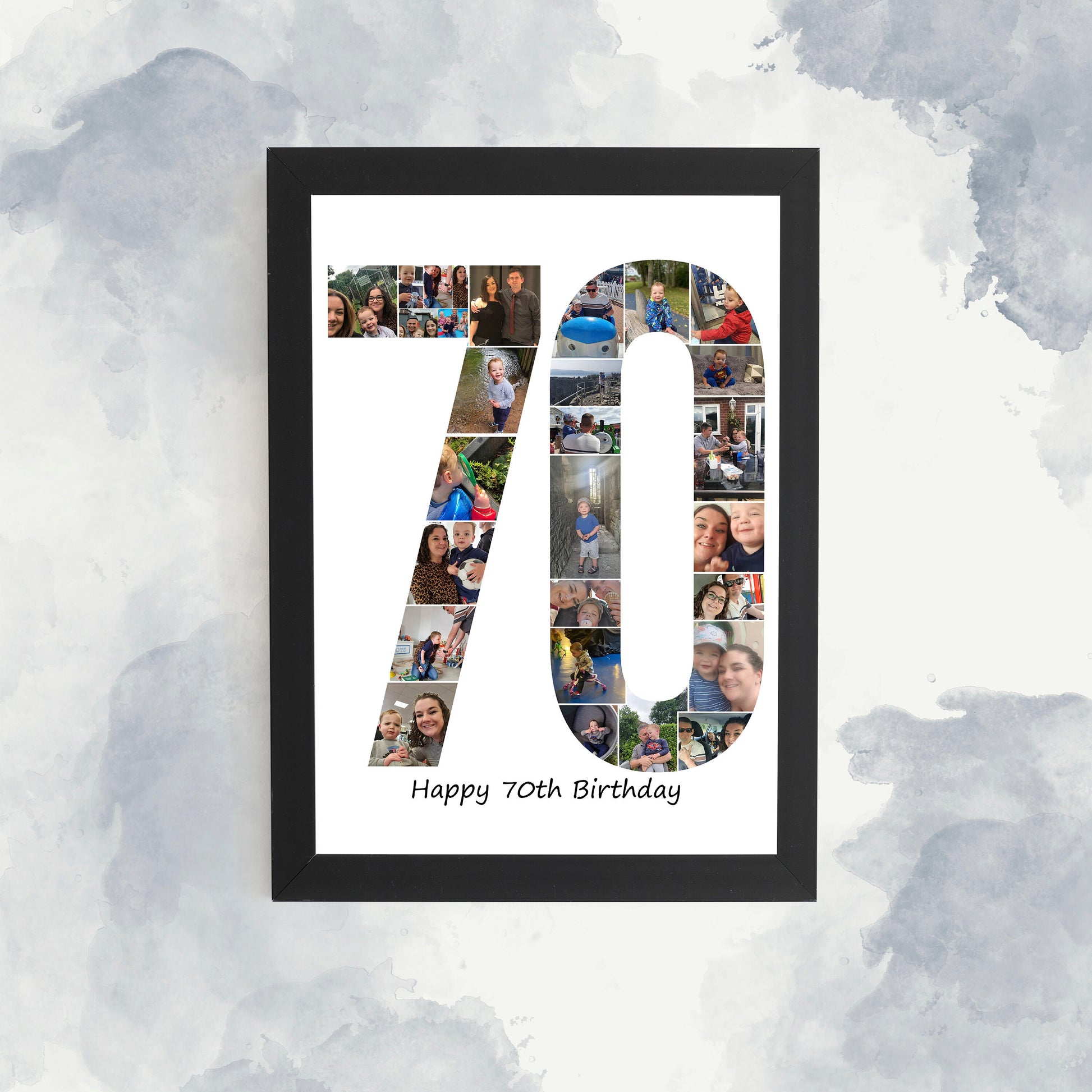 Personalised 18th Birthday Print, Eighteenth Birthday Photo Collage, Family Print, Framed Gift Idea, Birthday gift idea, Picture Montage