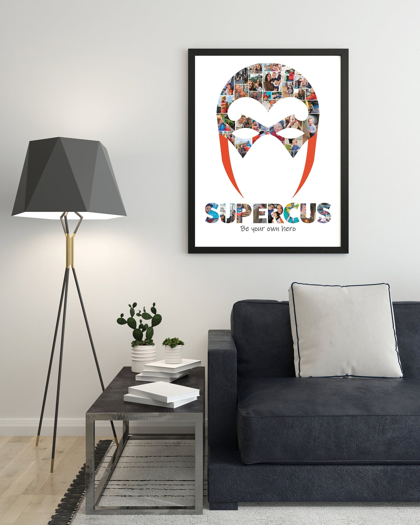 Superhero Mask Print