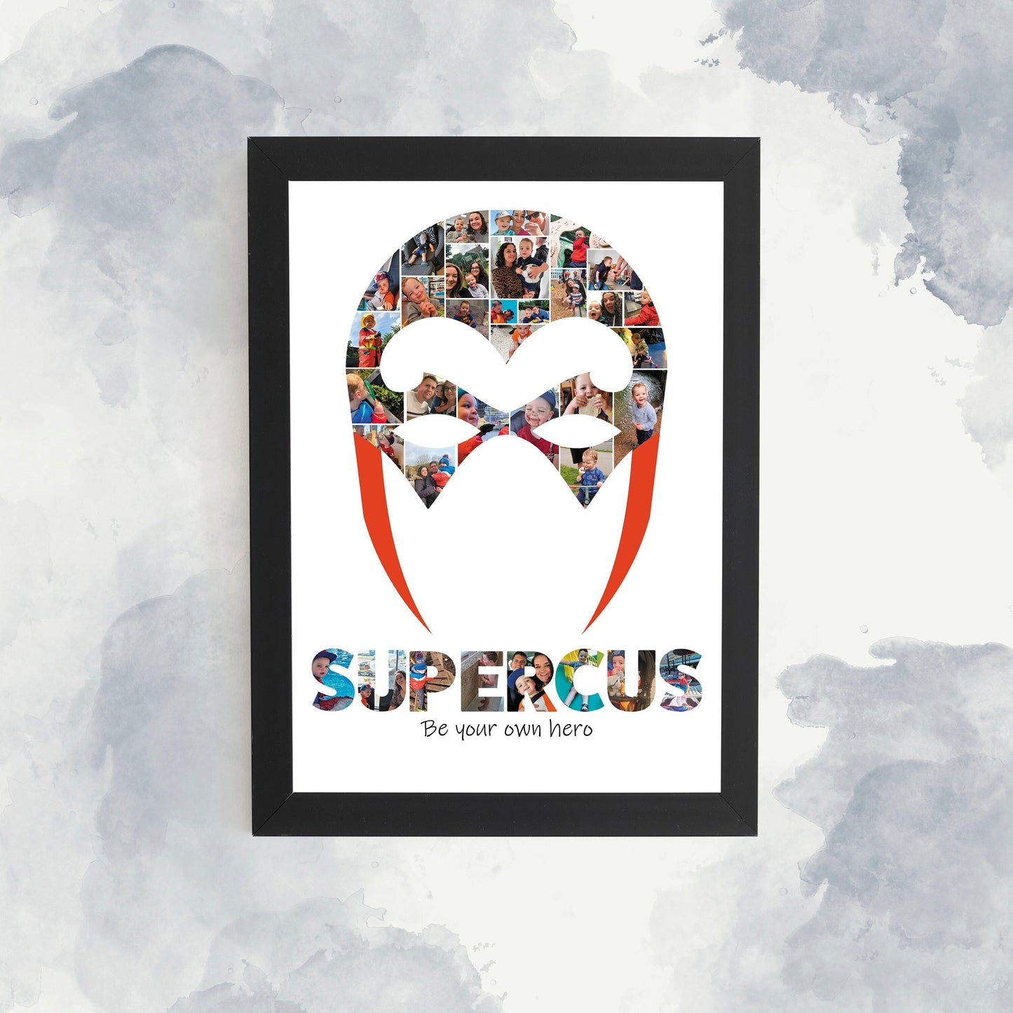 Superhero Mask Print