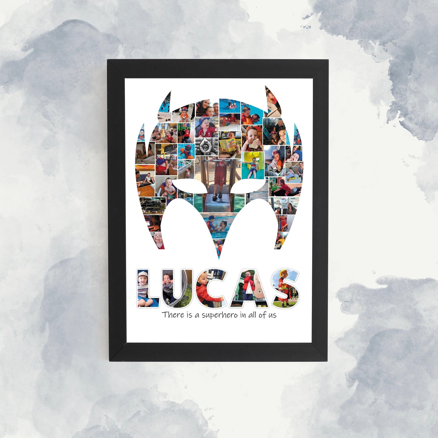 Superhero Mask Print