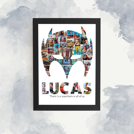 Superhero Mask Print