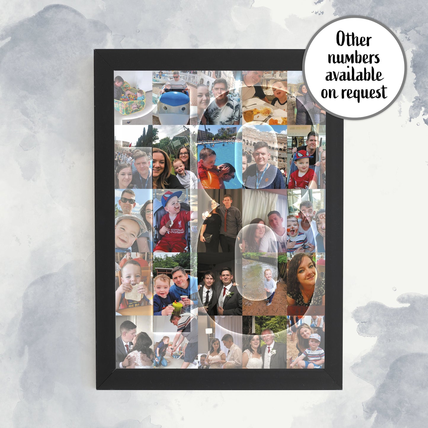 18th Birthday Print, Mosaic Photo Collage, Personalised 18th Print, 18th Birthday Photo, Birthday Decoration, Birthday Gift Idea