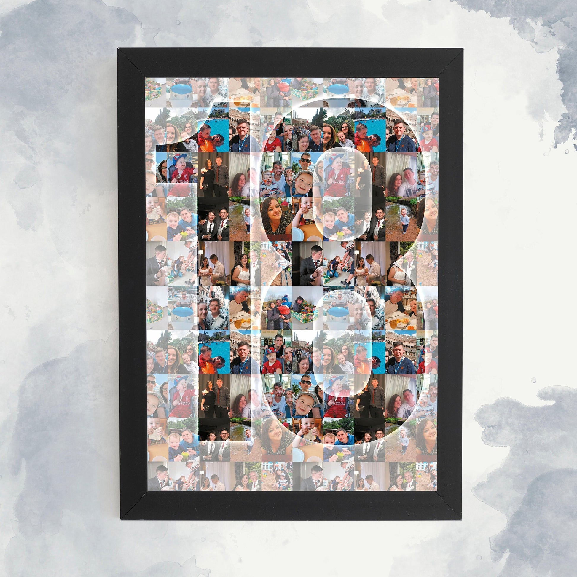 18th Birthday Print, Mosaic Photo Collage, Personalised 18th Print, 18th Birthday Photo, Birthday Decoration, Birthday Gift Idea