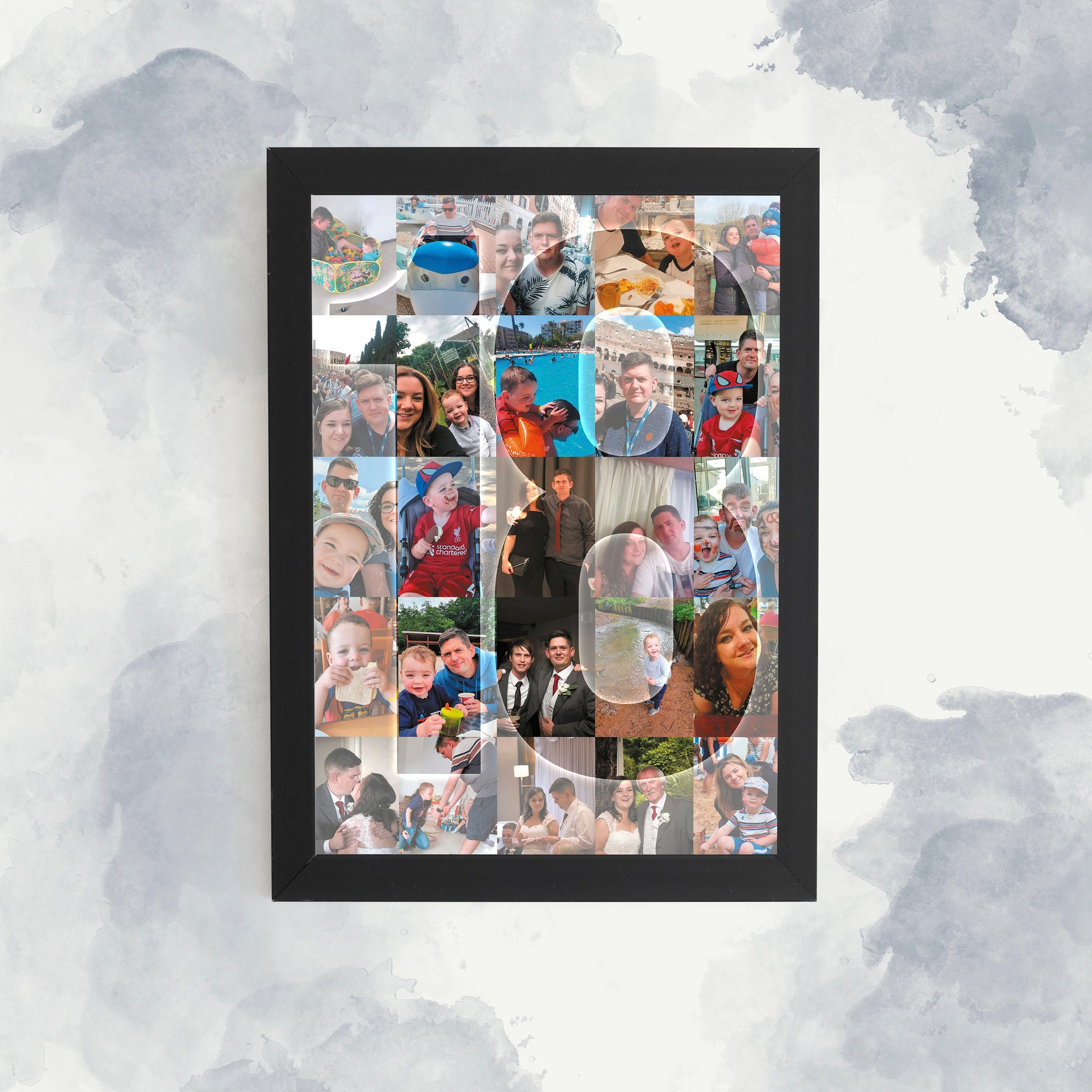 18th Birthday Print, Mosaic Photo Collage, Personalised 18th Print, 18th Birthday Photo, Birthday Decoration, Birthday Gift Idea