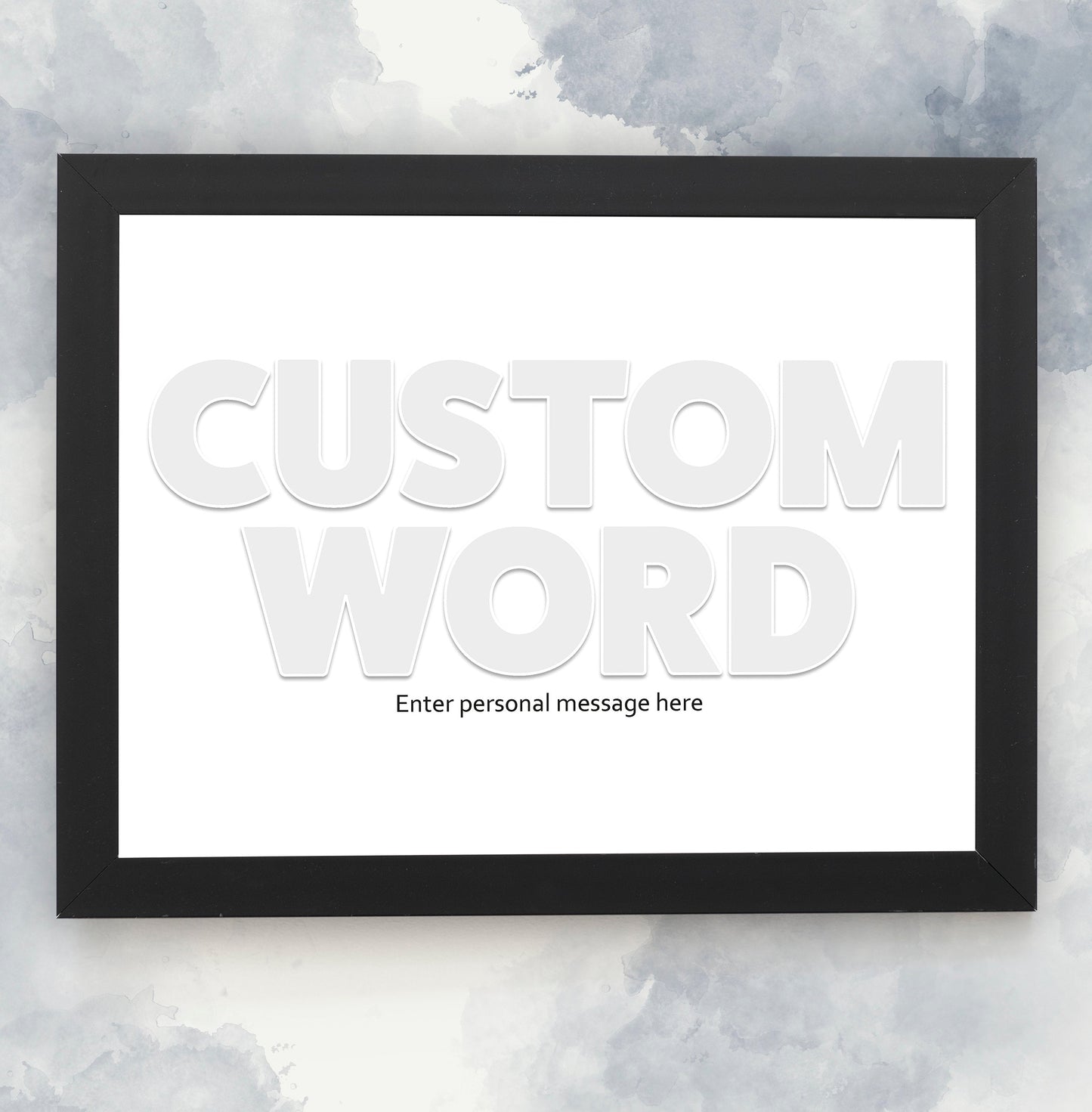 Personalised Letter Photo Collage, Customised Word Print, Choose Your Word, Custom Photo Collage, Framed Art Print, Unique Gifts
