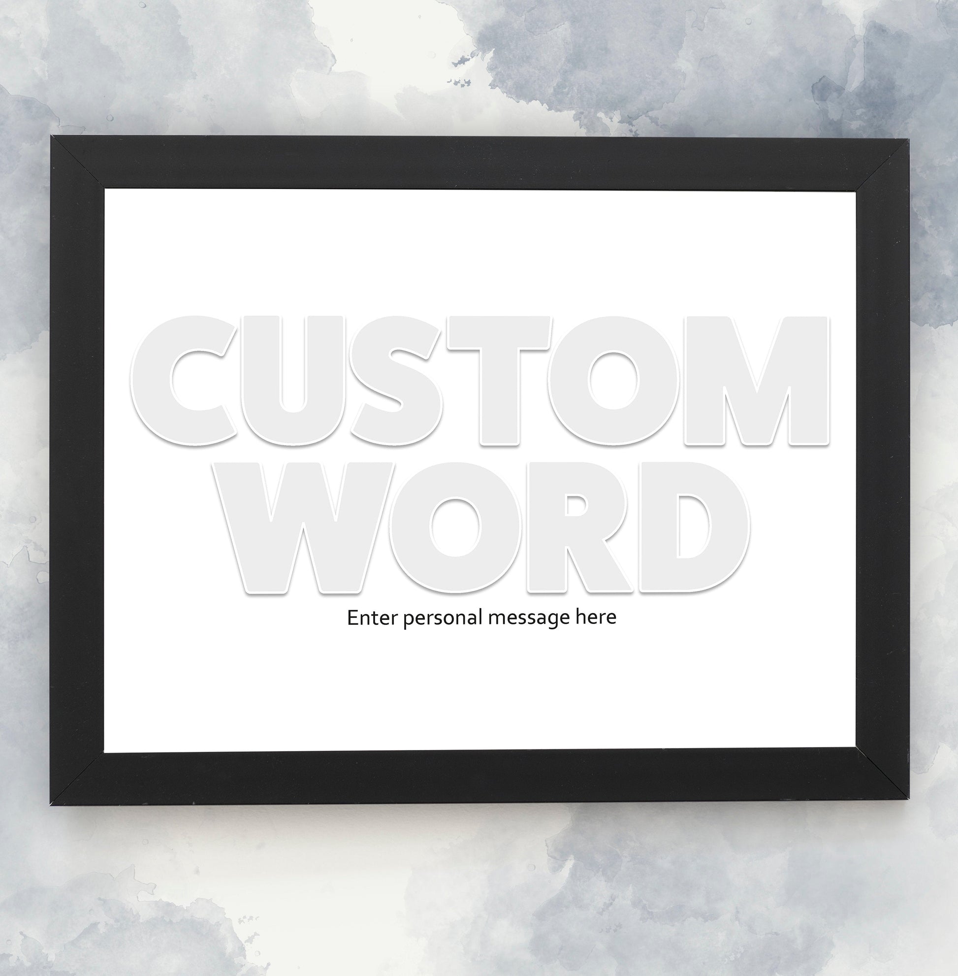 Personalised Letter Photo Collage, Customised Word Print, Choose Your Word, Custom Photo Collage, Framed Art Print, Unique Gifts