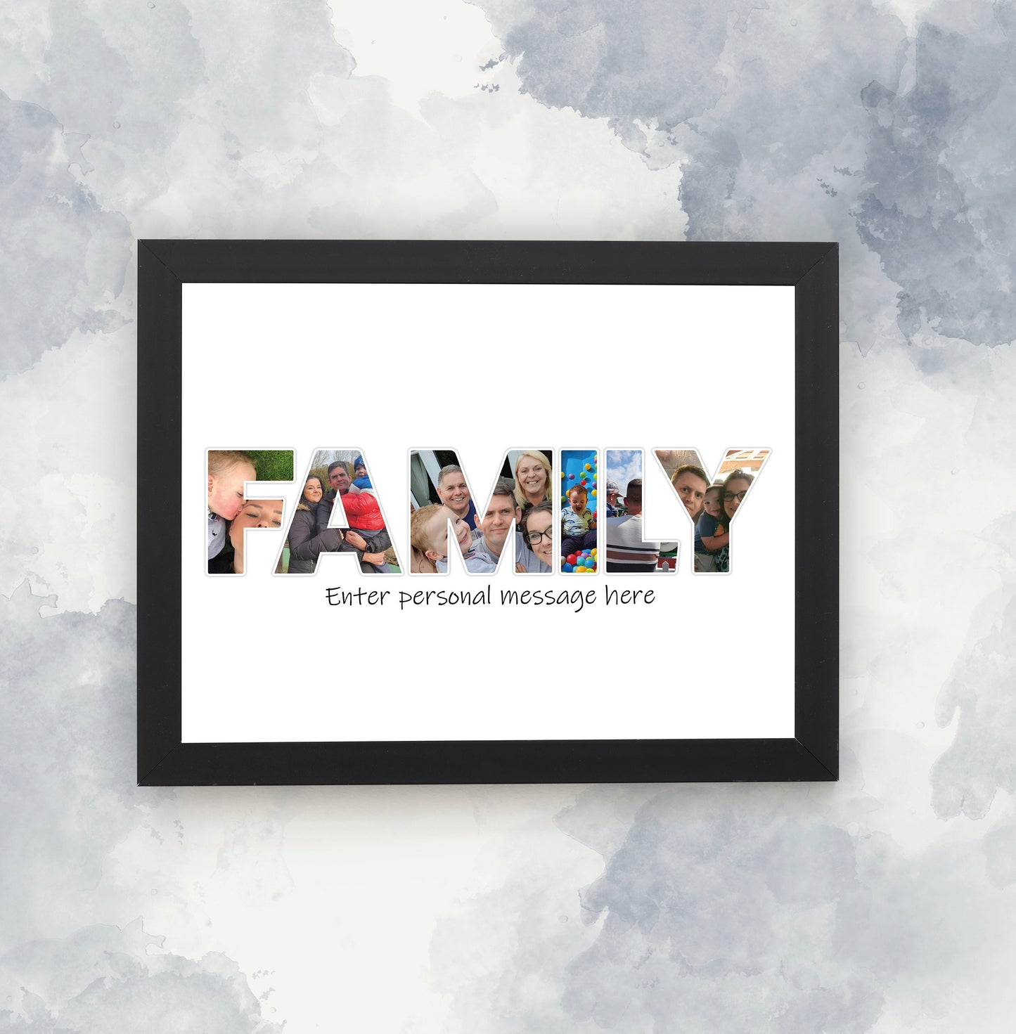 Any Word Photo Collage, Personalised Word Print, Custom Design your own Word, Custom Photo Collage, Framed Art Print, Unique Gifts