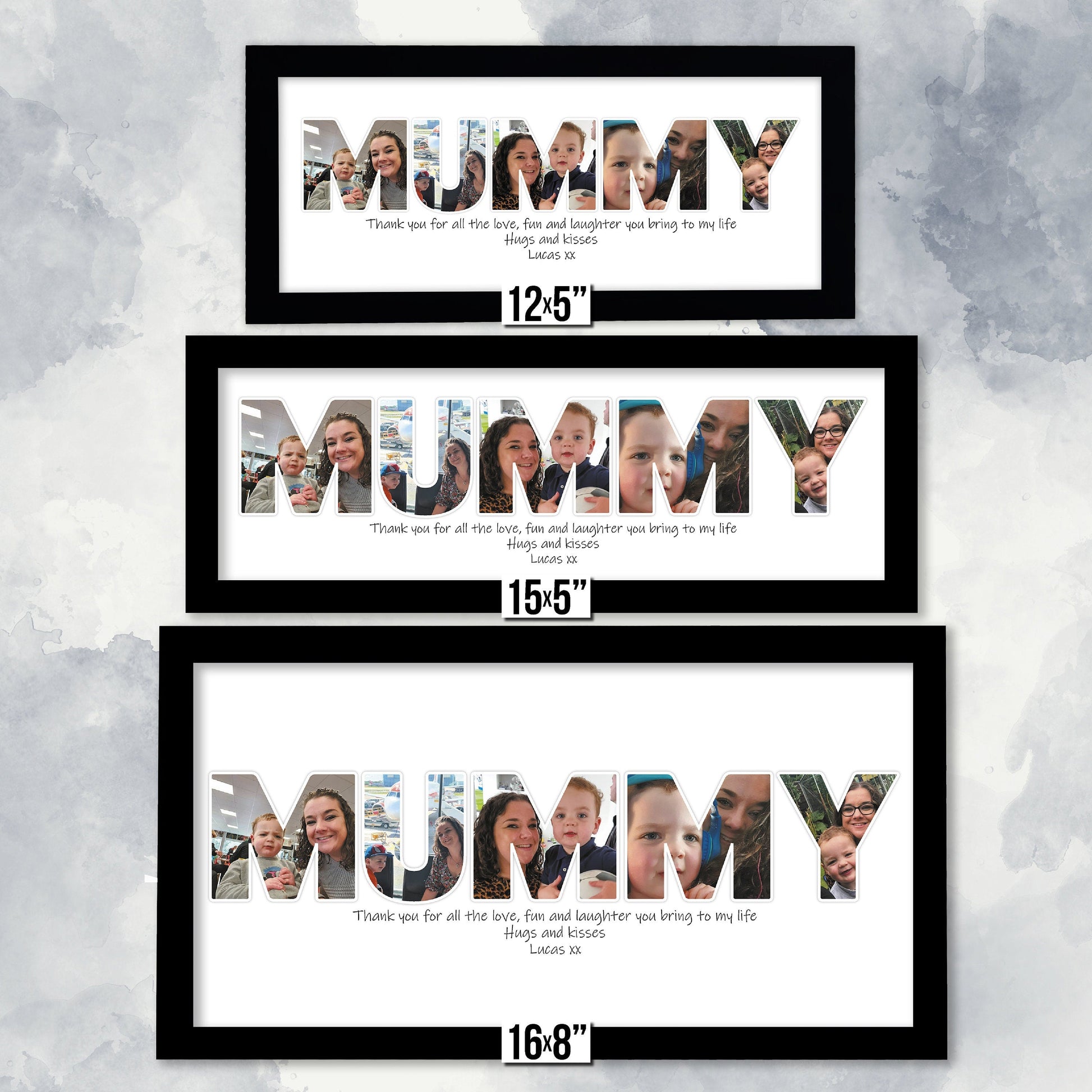 Personalised Frame, Family Photo Collage, Framed Print, Personalised Image Collage, Photo Collage Frame, Family Print, Photo Word Art