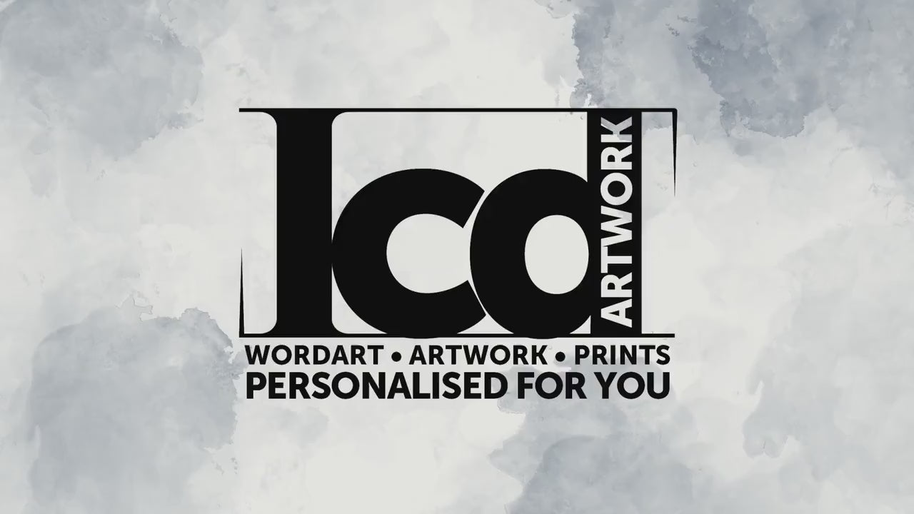 Personalised Photo Collage Wall Art Print Framed