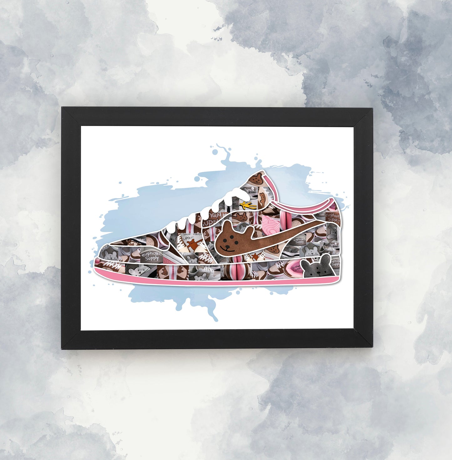 Personalised Photo Collage, Custom Shape Photo Collage, Unique Framed Collage Gift, Shaped Collage Prints, Christmas Gift for Family,