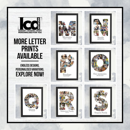 18th Birthday Gift, Photo Collage Print, Eighteen Personalised Photo Collage, Sentimental Birthday Present, Framed Décor, Birthday Gift idea